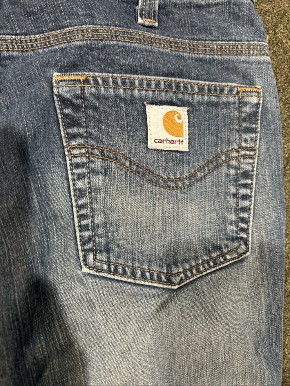 Carhartt Jeans Women Size 10x28 ACTUAL MENS 31x28 90's Faded Traditional Fit - Picture 9 of 9